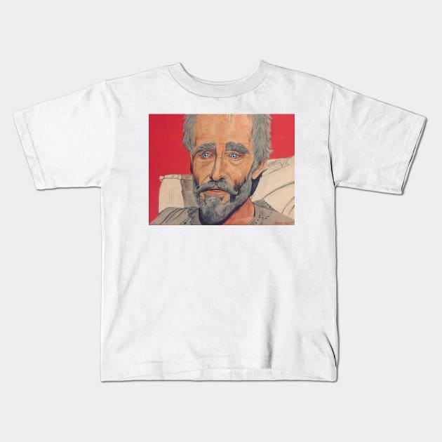 Don Quixote Kids T-Shirt by BryanWhipple